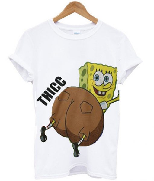 thicc spongebob t-shirt