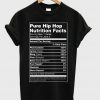 Pure Hip Hop Nutrition Facts T-shirt