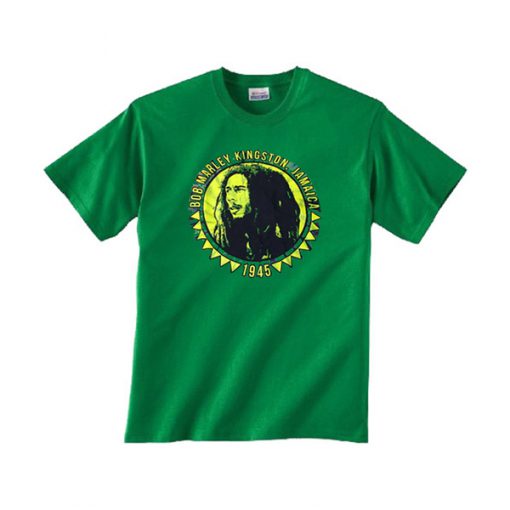 bob marley kingston jamaica 1945 tshirt