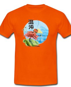 rose japanese tshirt