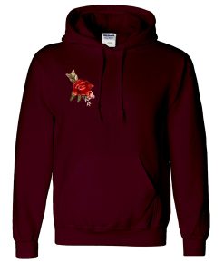 rose maroon hoodie