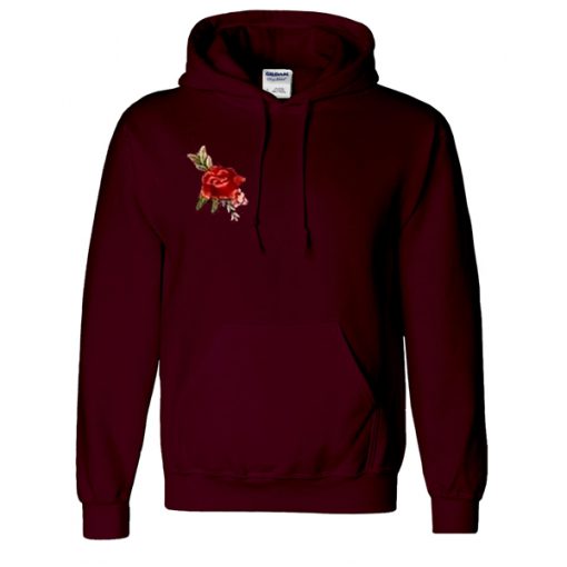 rose maroon hoodie