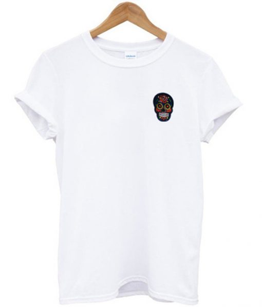 suspicious skull t-shirt