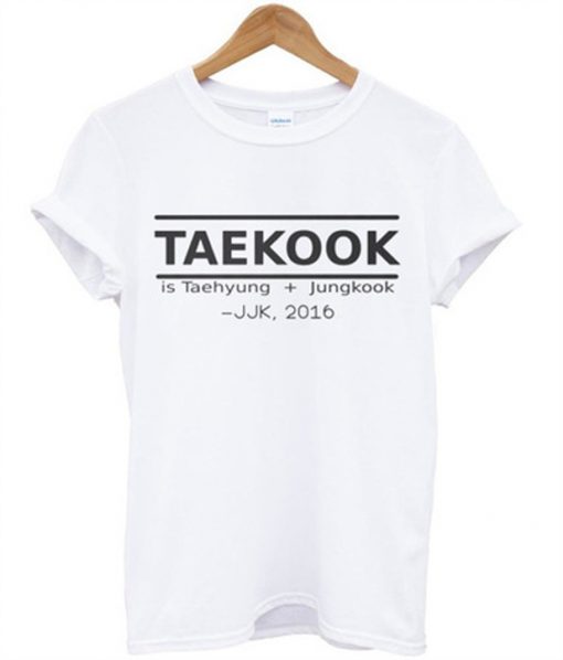 taekook is taehyung + jungkook JKK 2016 t-shirt