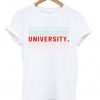 university t-shirt