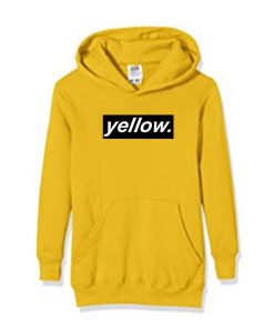 yellow font hoodie