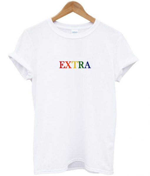 extra rainbow t-shirt