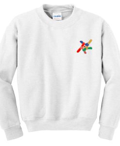 holding hands rainbow sweatshirt