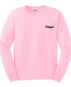 baby girl pink sweatshirt