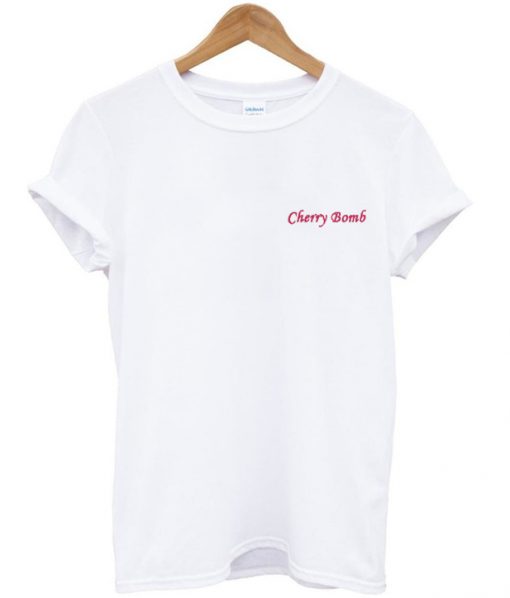 cherry bomb font t-shirt