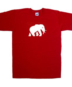 elephant red tshirt