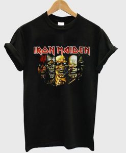 iron maiden face tshirt