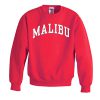 malibu red sweatshirt