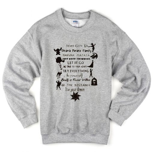 never grow up sweatshirt