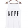 nope font tank top