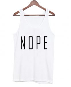 nope font tank top