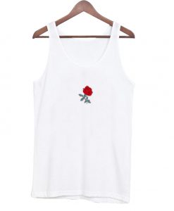 rose flower tank top