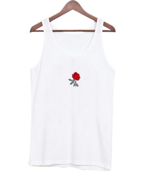 rose flower tank top