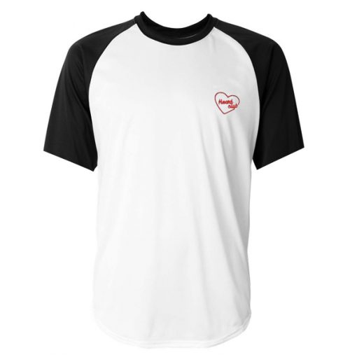 Heart Club Baseball T Shirt