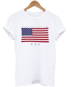 USA california state flag t-shirt