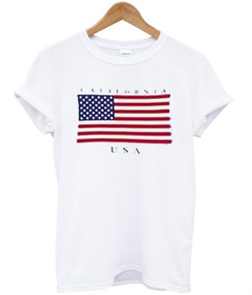 USA california state flag t-shirt