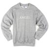 angel font sweatshirt