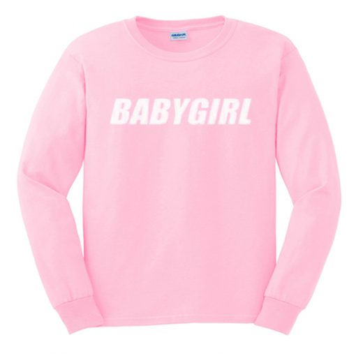 babygirl pink sweatshirt