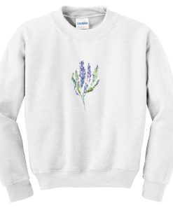 lavender flower sweatshirt