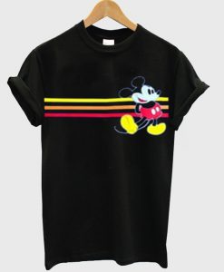 mickey mouse stripe t-shirt