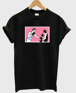 superman batman boxing parody t-shirt