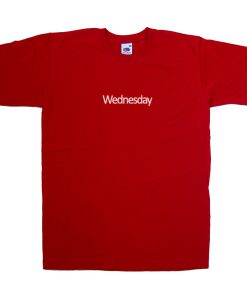 wednesday red tshirt