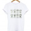 garden seeds screen kale beets tomatoes t-shirt