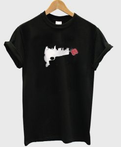 gun flower t-shirt