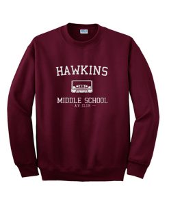 hawkins middle school sweatshirt