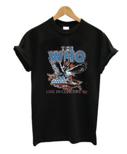 the who live in concert 82 t-shirt