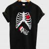 christmas skeleton t-shirt