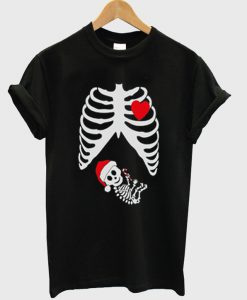 christmas skeleton t-shirt