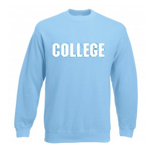 college sweatshirt