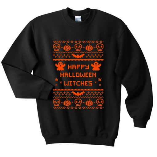 happy halloween witches sweatshirt