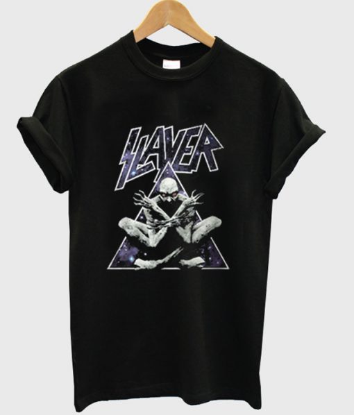 slayer on triangle demon t-shirt