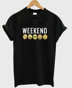 weekend emoji t-shirt