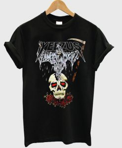 yeezus death skull t-shirt