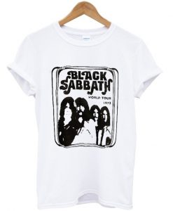 black sabbath world tour 1973 t-shirt