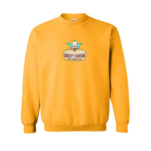 krusty burger sweatshirt