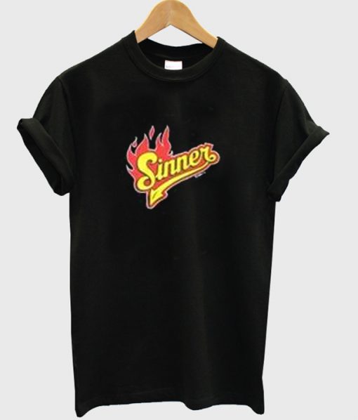 sinner fire t-shirt