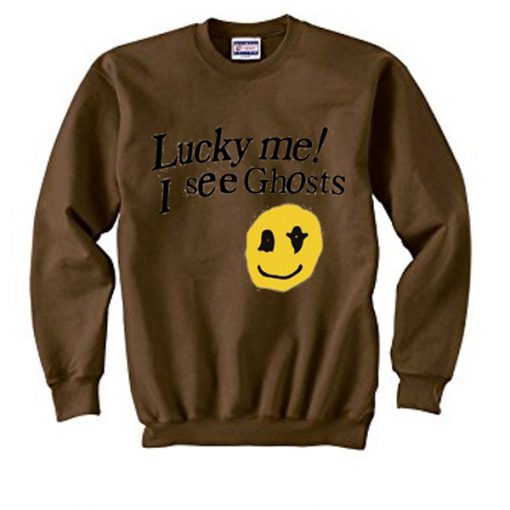 lucky me i see ghosts sweatshirt