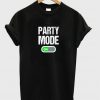 party mode on t-shirt