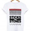 sticks and stones t-shirt