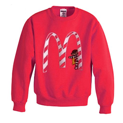 vintage mc donald's christmas sweatshirt