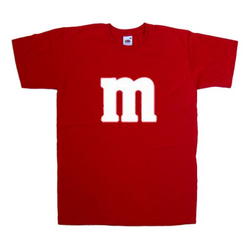 M font t-shirt